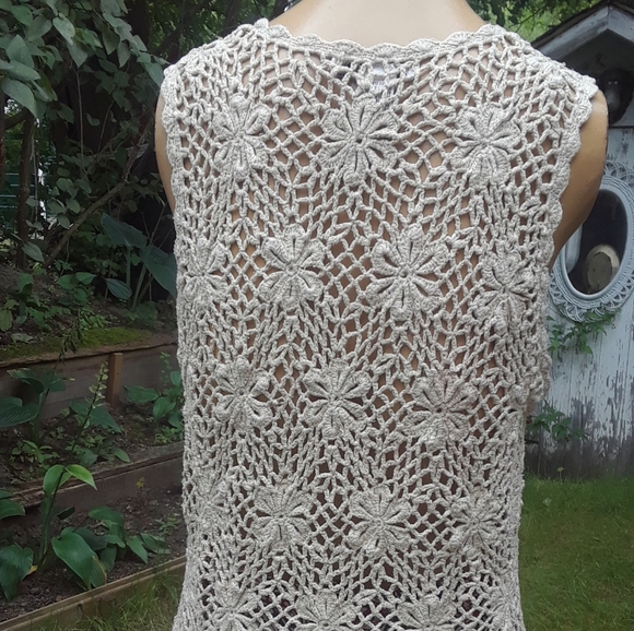 Vintage crocheted tunic - Picture 3 of 6